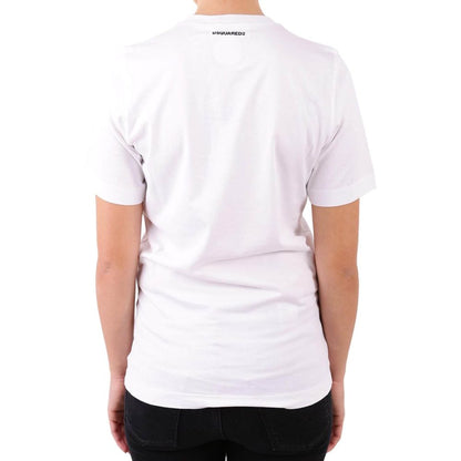 Dsquared2 White Cotton T-Shirt - Elevate Your Casual Wardrobe