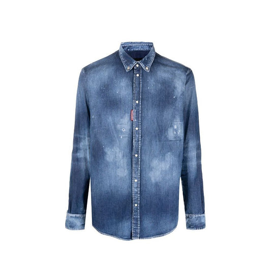 Dsquared2 Blue Denim Shirt