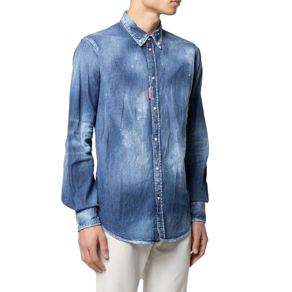 Dsquared2 Blue Denim Shirt