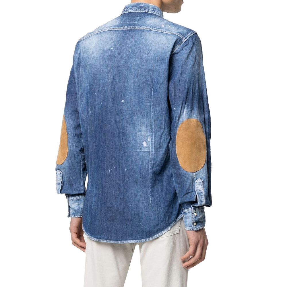 Dsquared2 Blue Denim Shirt