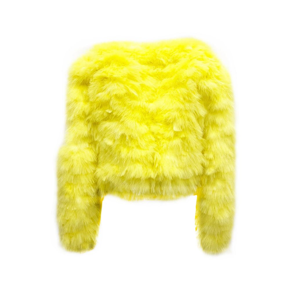 Dsquared2 Yellow Feather Bomber Jacket