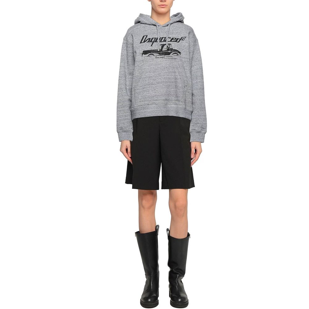 Dsquared2 Gray Cotton Sweatshirt
