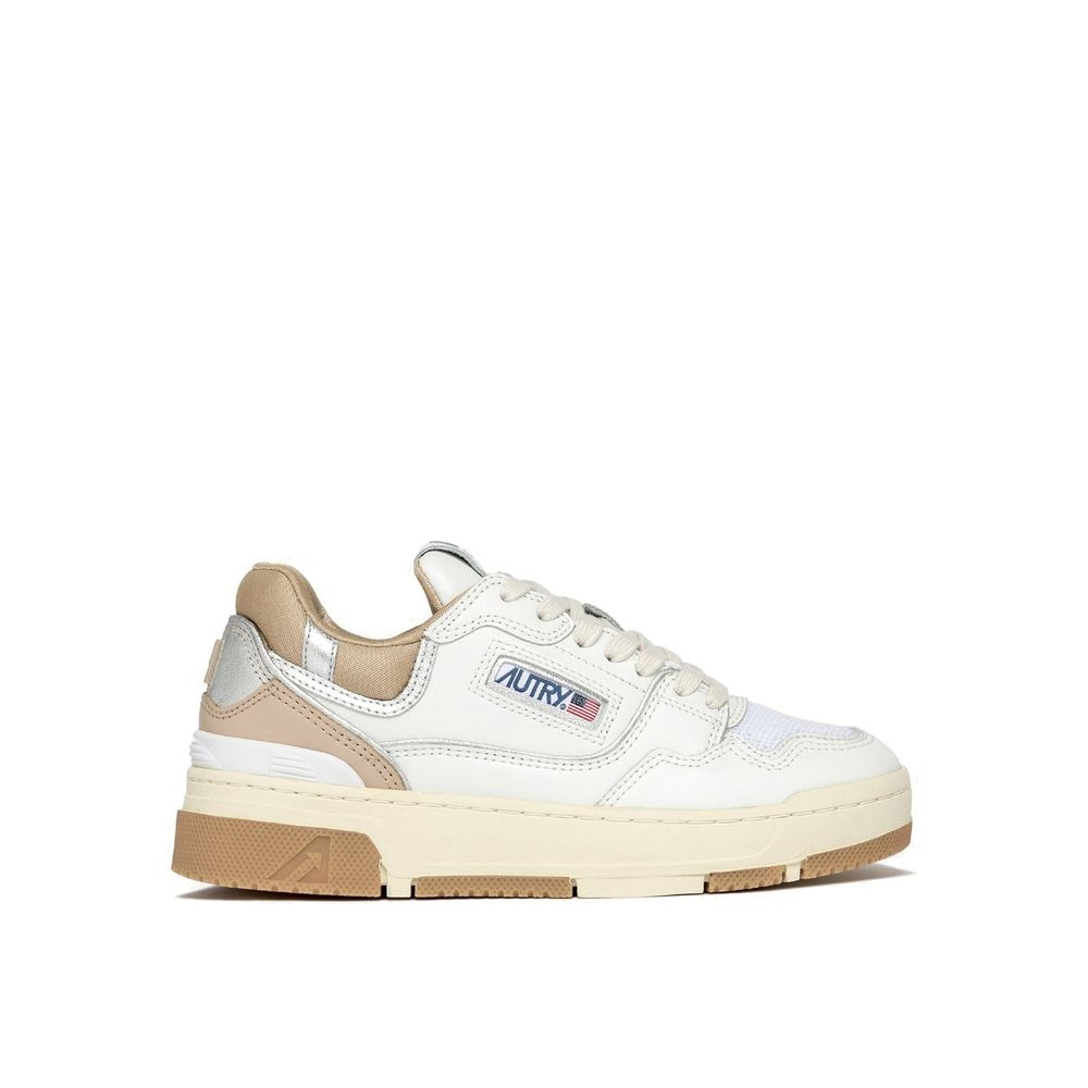 Autry White Leather Low Top Sneakers for Women