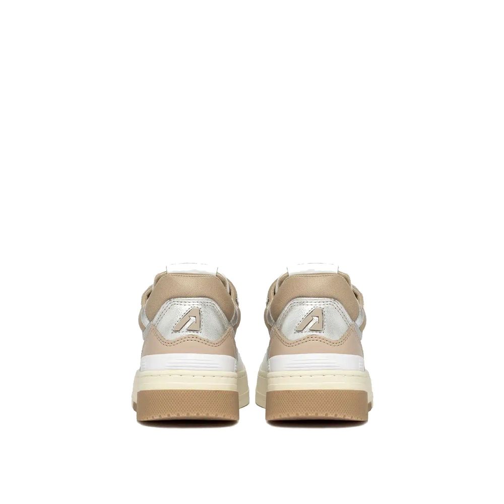 Autry White Leather Low Top Sneakers for Women