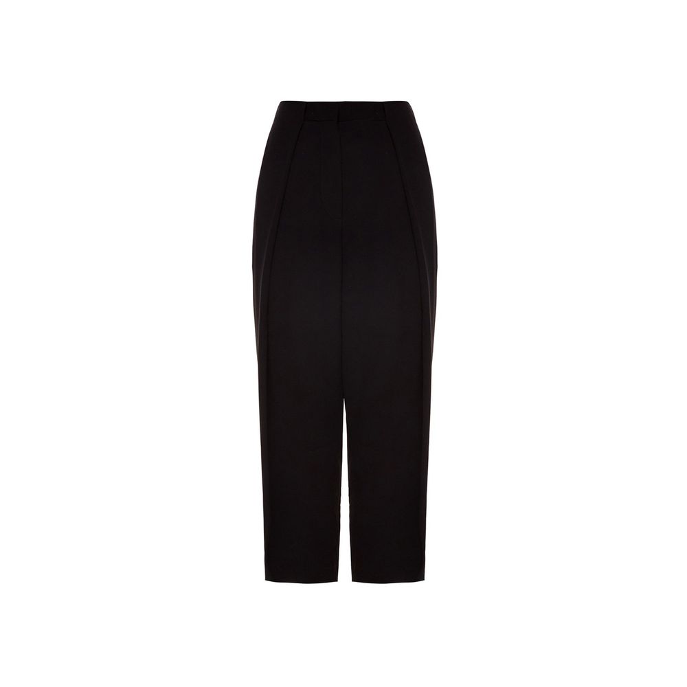 Balmain Black Viscose Casual Pants - Effortless Luxury with a Bold Edge