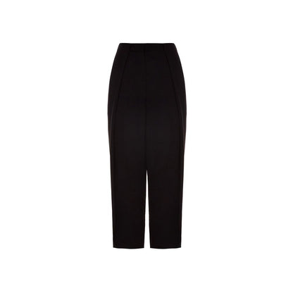 Balmain Black Viscose Casual Pants - Effortless Luxury with a Bold Edge