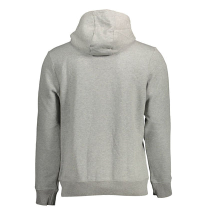 Napapijri Gray Cotton Hoodie - Comfort Meets Style