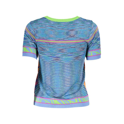 Desigual Blue Cotton T-Shirt - Women's Short Sleeve Shirt, XXL
