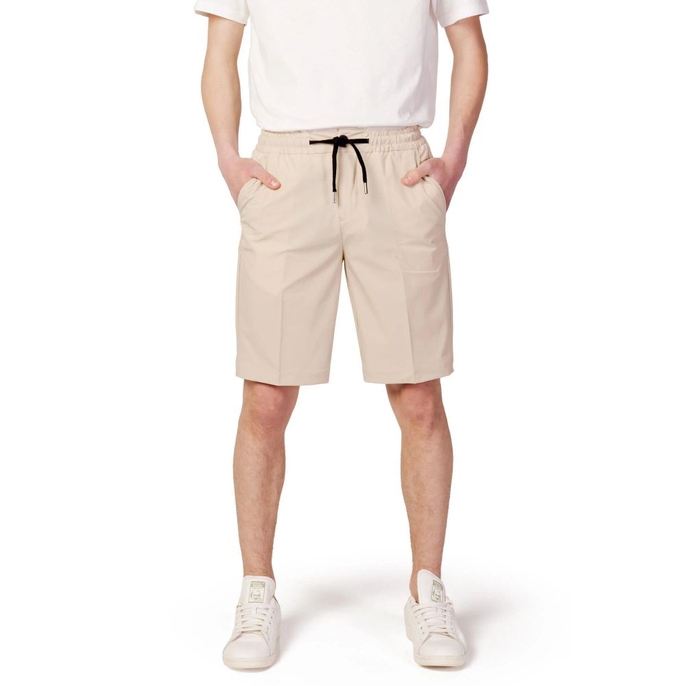 Suns Beige Nylon Shorts for Men