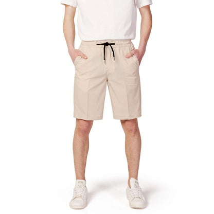 Suns Beige Nylon Shorts for Men