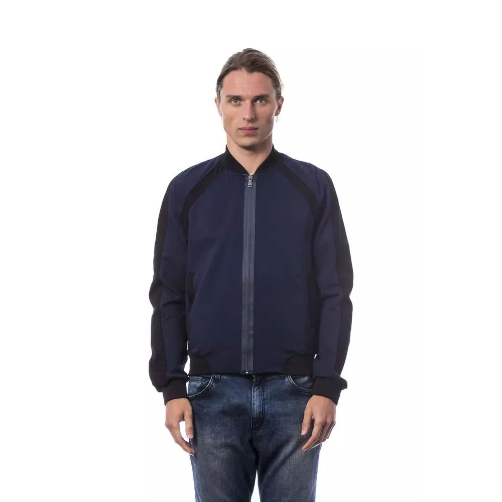 Verri Blue Viscose Bomber Jacket