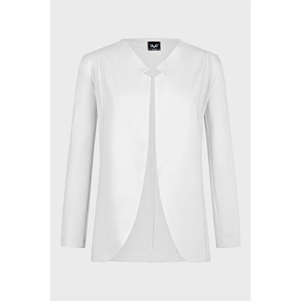 19V69 Italia White Viscose Blazer - Elegance Redefined