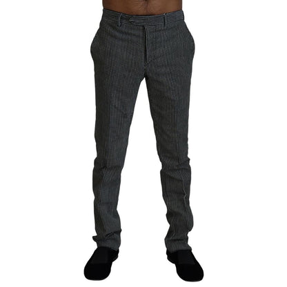 BENCIVENGA Black Cotton Dress Pants for Men