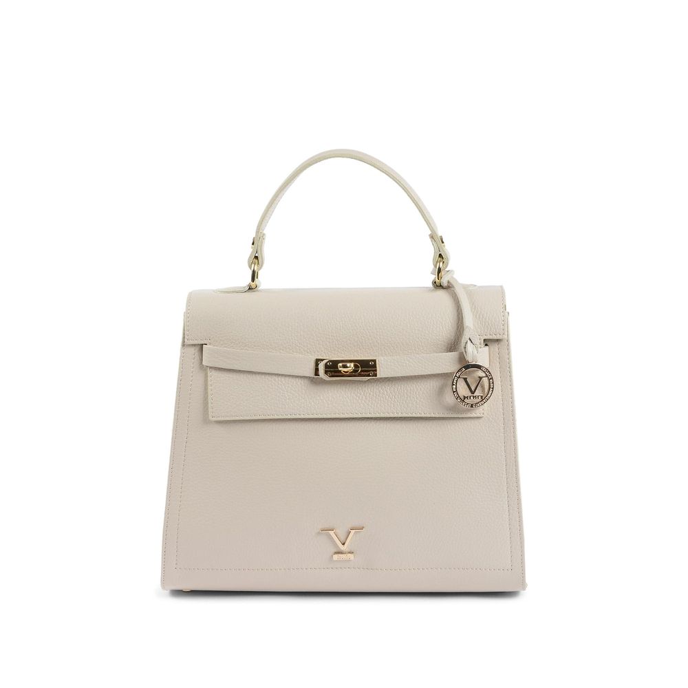 19V69 Italia Beige Leather Handbag: Luxury Meets Practicality
