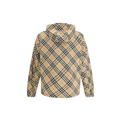 Burberry Check Hooded Shell Jacket