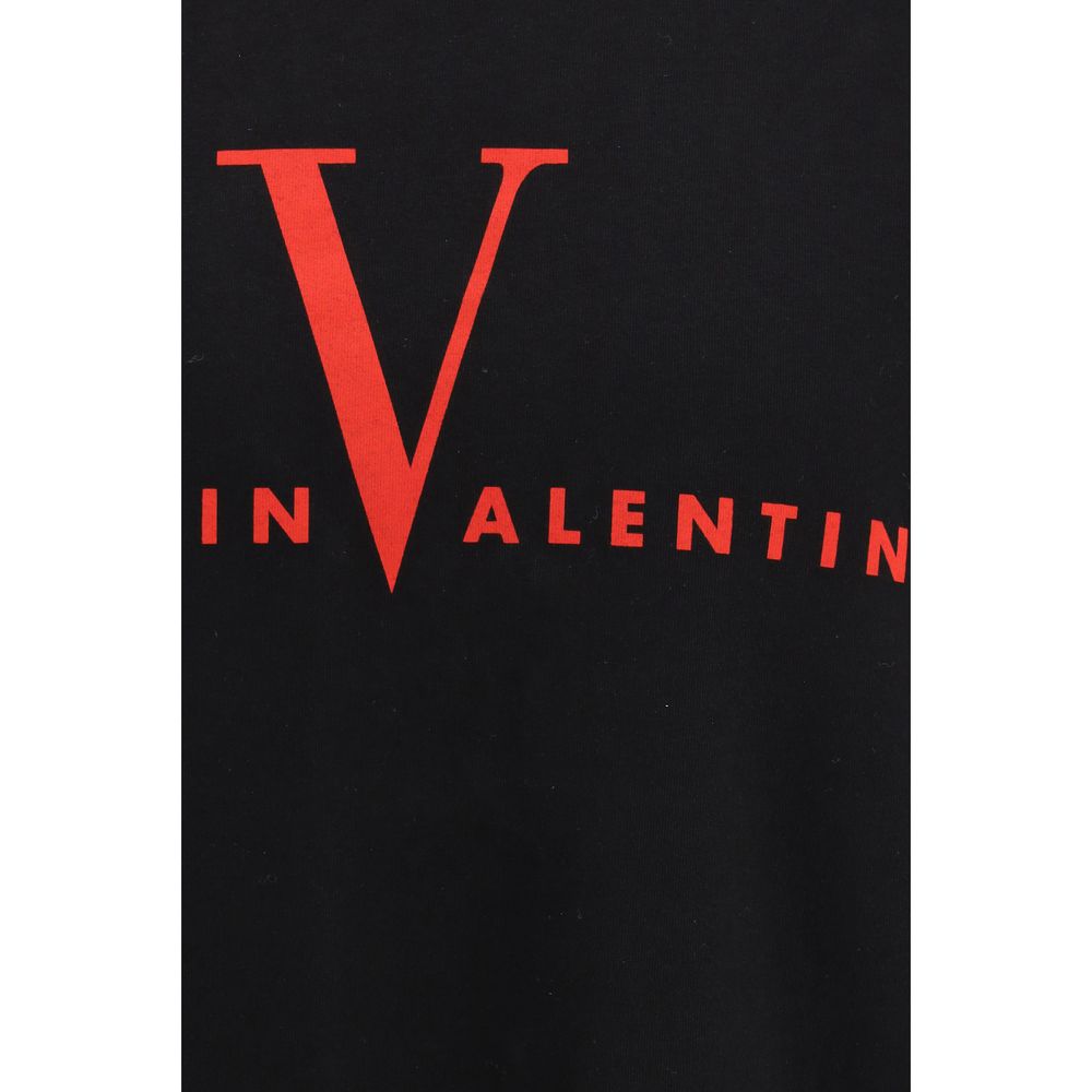 Valentino Black Cotton Made in Valentino T-Shirt