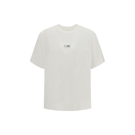 MM6 White Cotton T-Shirt - Essential Contemporary Wear