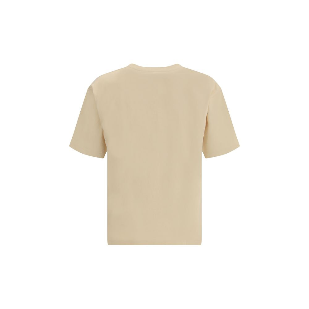 Valentino Cream Cotton Made in Valentino T-Shirt