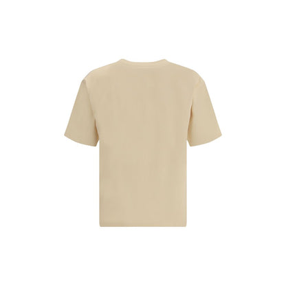 Valentino Cream Cotton Made in Valentino T-Shirt