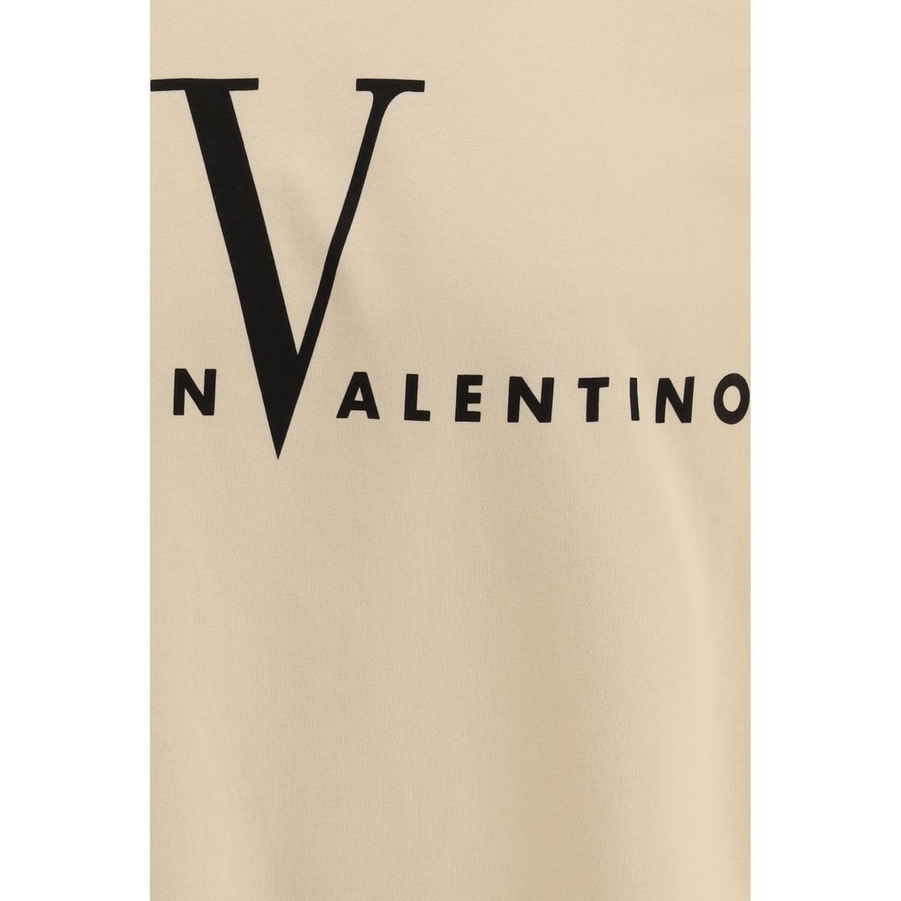 Valentino Cream Cotton Made in Valentino T-Shirt