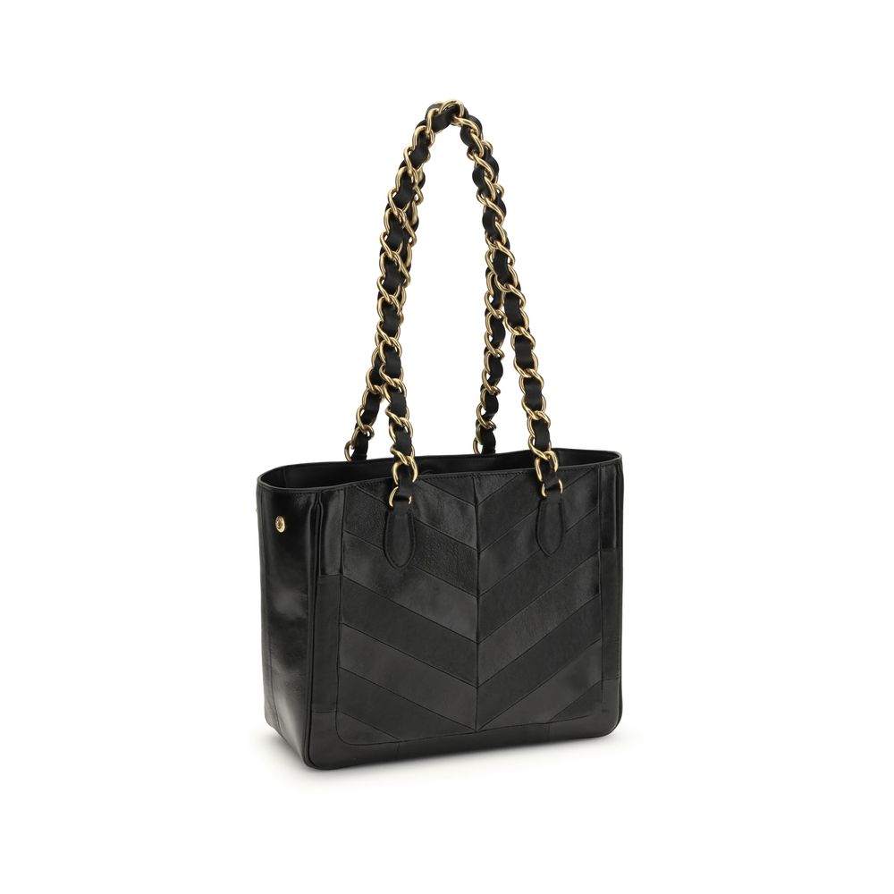 Valentino Garavani Black Napa Leather Calf Bos Taurus Shoulder Bag