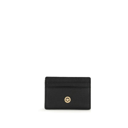 Versace Black Goatskin Medusa Biggie Card Holder