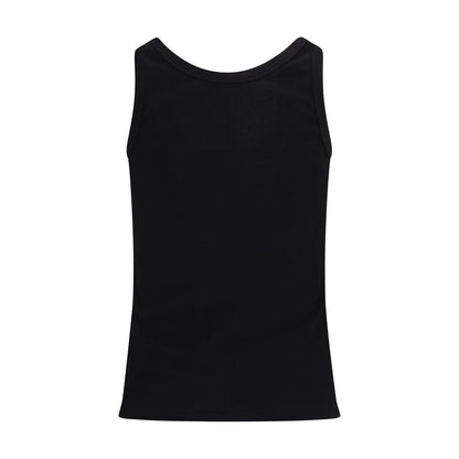 Versace Black Cotton Tank Top