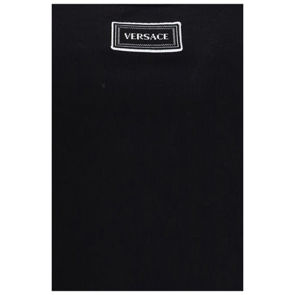 Versace Black Cotton Tank Top