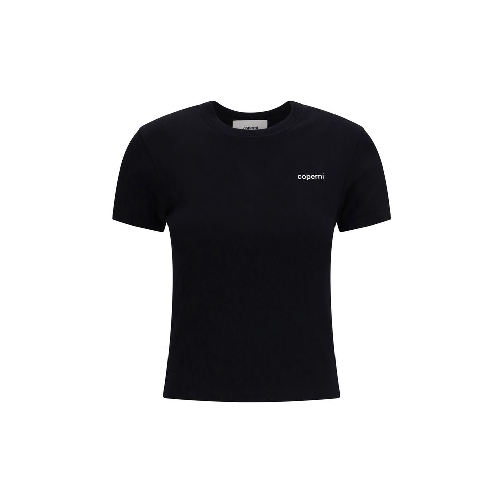 Coperni Black Cotton T-Shirt - The Baby Tee