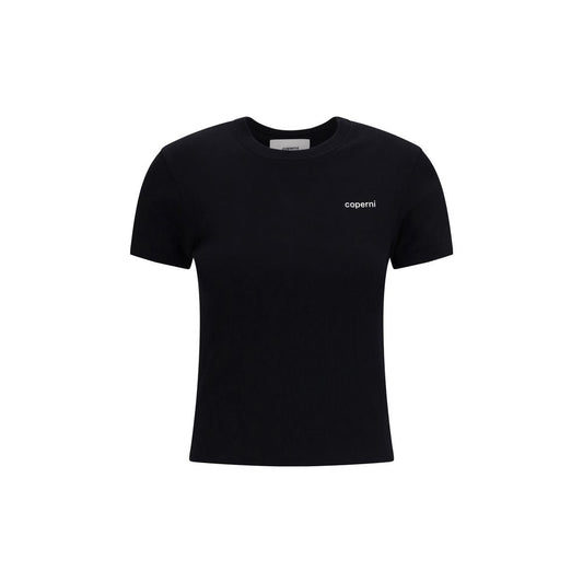 Coperni Black Cotton T-Shirt - The Baby Tee