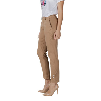 Liu Jo Beige Cotton Chino Pants - Elegance Meets Comfort