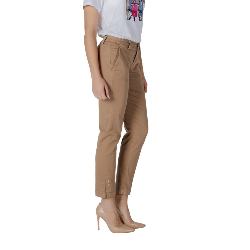 Liu Jo Beige Cotton Chino Pants - Elegance Meets Comfort