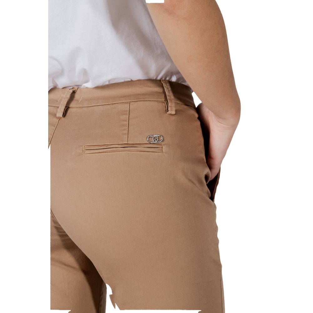 Liu Jo Beige Cotton Chino Pants - Elegance Meets Comfort