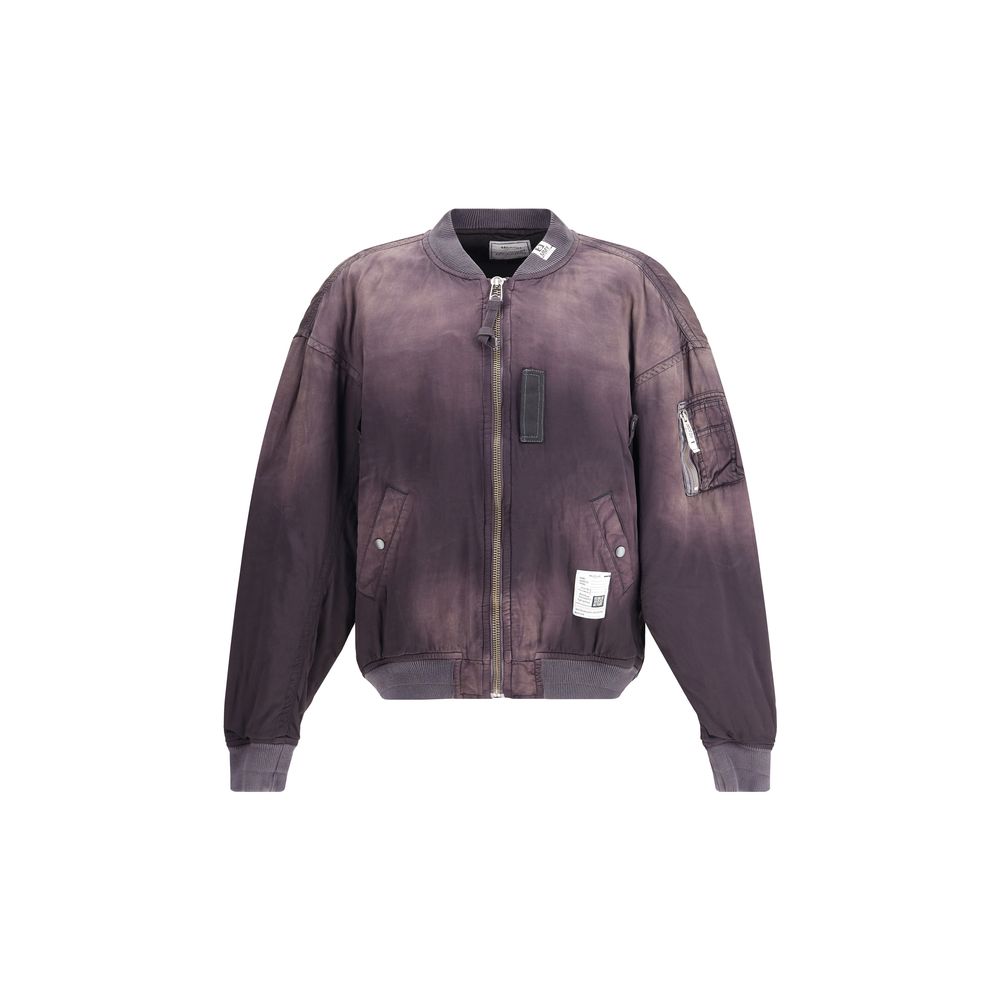 Maison Mihara Yasuhiro Aged Flight Jacket - Black Rayon