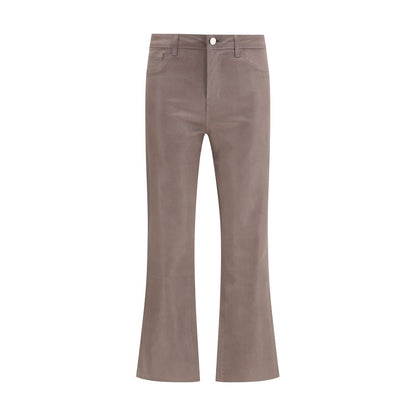 L'Agence Kendra Beige Cotton Casual Pants