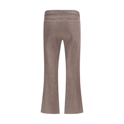 L'Agence Kendra Beige Cotton Casual Pants