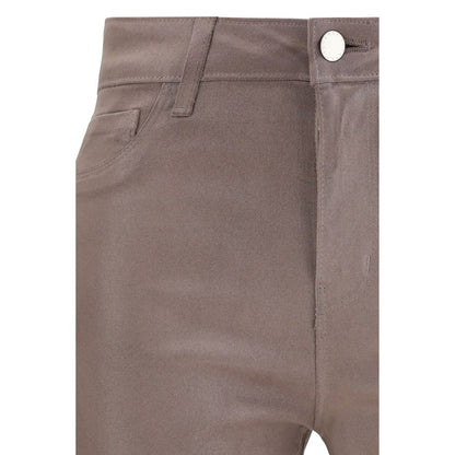 L'Agence Kendra Beige Cotton Casual Pants