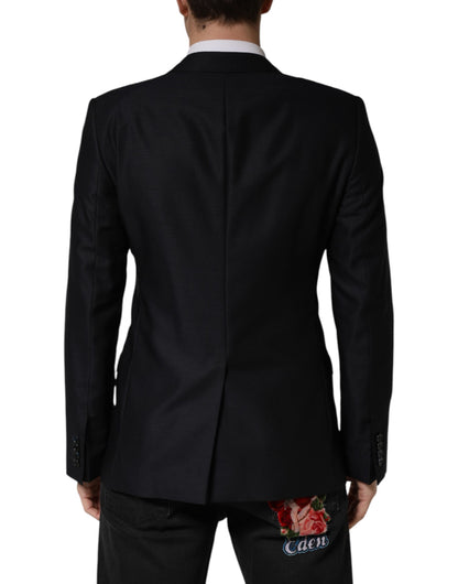 Dolce & Gabbana Black MARTINI Single Breasted Jacket Blazer