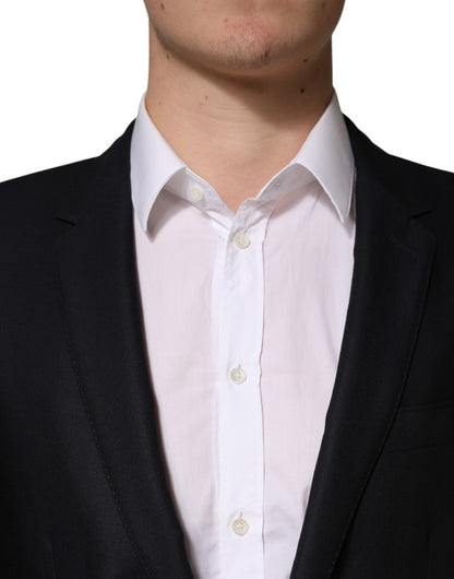Dolce & Gabbana Black MARTINI Single Breasted Jacket Blazer