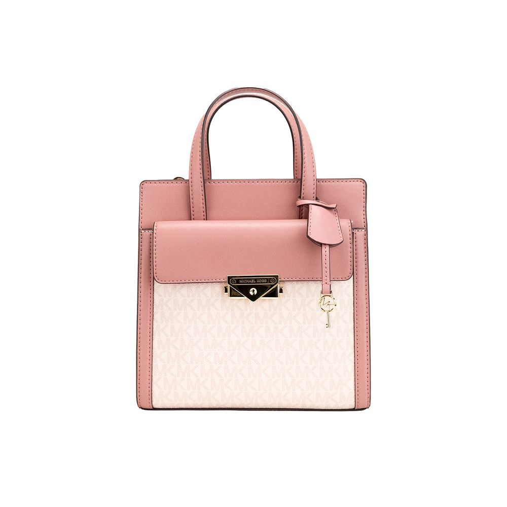 Michael Kors Multicolor PVC Crossbody Bag - Cece Small Dark Powder Blush