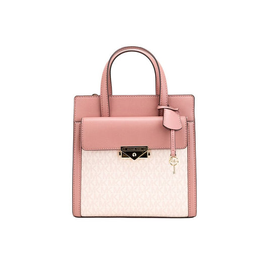 Michael Kors Multicolor PVC Crossbody Bag - Cece Small Dark Powder Blush