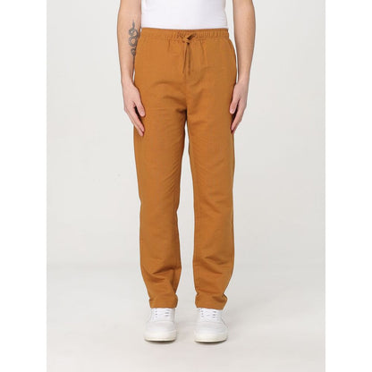 Colmar Brown Linen Casual Pants