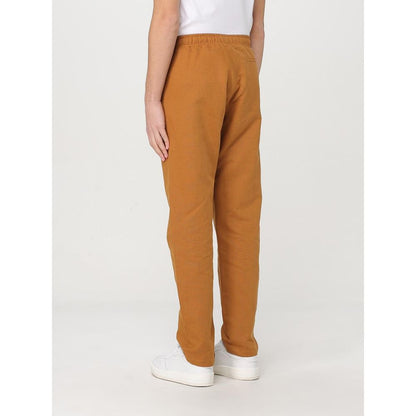 Colmar Brown Cotton And Linen Pants for Men in Tobacco