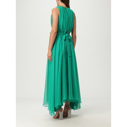 Liu Jo Bicolor Polyester Casual Dress in Green