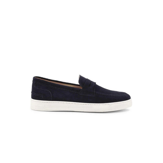 Duca di Morrone Blue Leather Moccasin