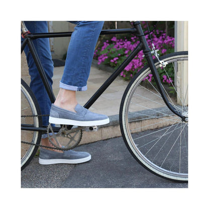 Duca di Morrone Blue Leather Moccasin