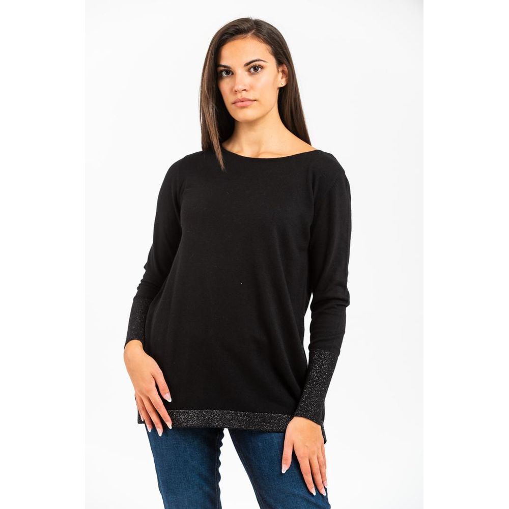GAS Black Cotton Sweatshirt
