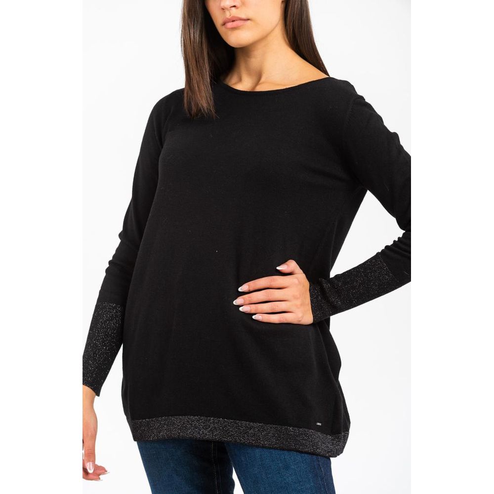 GAS Black Cotton Sweatshirt