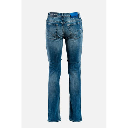 GAS Blue Cotton Jeans Denim - Stylish Comfort for Everyday Wear