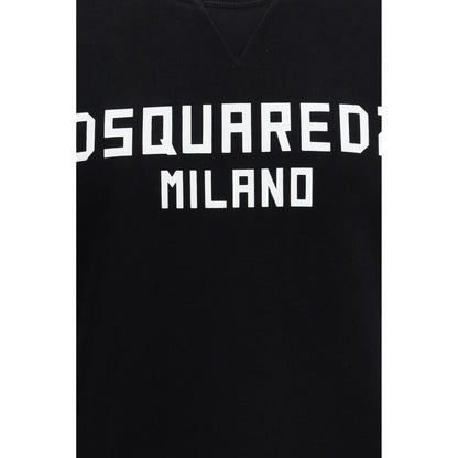 Dsquared² Black Cotton Sweatshirt - Cool Fit Milano